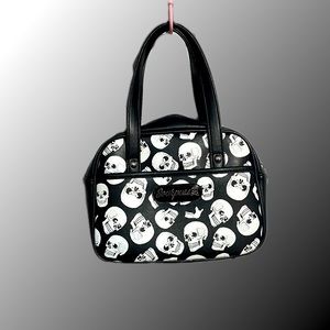 SOURPUSS SKULL MINI BOWLER BAG